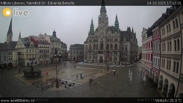 Město Liberec - Náměstí Dr. Edvarda Beneše - 14.10.2025 v 17:15 Město Liberec - Náměstí Dr. Edvarda Beneše - 14.10.2025 v 17:15