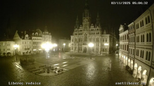 Město Liberec - Náměstí Dr. Edvarda Beneše - 2.11.2025 v 05:00 Město Liberec - Náměstí Dr. Edvarda Beneše - 2.11.2025 v 05:00