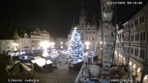 Město Liberec - Náměstí Dr. Edvarda Beneše - 2.12.2025 v 06:15 Město Liberec - Náměstí Dr. Edvarda Beneše - 2.12.2025 v 06:15