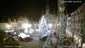Město Liberec - Náměstí Dr. Edvarda Beneše - 13.12.2025 v 04:30 Město Liberec - Náměstí Dr. Edvarda Beneše - 13.12.2025 v 04:30