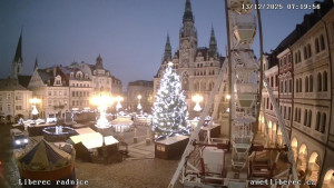 Město Liberec - Náměstí Dr. Edvarda Beneše - 13.12.2025 v 07:15 Město Liberec - Náměstí Dr. Edvarda Beneše - 13.12.2025 v 07:15