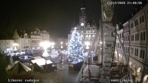 Město Liberec - Náměstí Dr. Edvarda Beneše - 13.12.2025 v 21:45 Město Liberec - Náměstí Dr. Edvarda Beneše - 13.12.2025 v 21:45