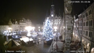 Město Liberec - Náměstí Dr. Edvarda Beneše - 13.12.2025 v 22:15 Město Liberec - Náměstí Dr. Edvarda Beneše - 13.12.2025 v 22:15