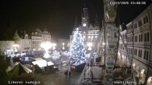 Město Liberec - Náměstí Dr. Edvarda Beneše - 13.12.2025 v 23:45 Město Liberec - Náměstí Dr. Edvarda Beneše - 13.12.2025 v 23:45