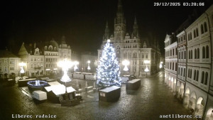 Město Liberec - Náměstí Dr. Edvarda Beneše - 29.12.2025 v 03:15 Město Liberec - Náměstí Dr. Edvarda Beneše - 29.12.2025 v 03:15