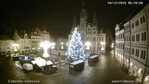 Město Liberec - Náměstí Dr. Edvarda Beneše - 29.12.2025 v 05:15 Město Liberec - Náměstí Dr. Edvarda Beneše - 29.12.2025 v 05:15