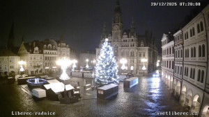 Město Liberec - Náměstí Dr. Edvarda Beneše - 29.12.2025 v 07:15 Město Liberec - Náměstí Dr. Edvarda Beneše - 29.12.2025 v 07:15