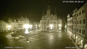 Město Liberec - Náměstí Dr. Edvarda Beneše - 7.1.2026 v 02:00 Město Liberec - Náměstí Dr. Edvarda Beneše - 7.1.2026 v 02:00