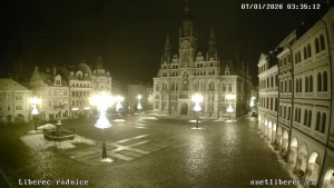 Město Liberec - Náměstí Dr. Edvarda Beneše - 7.1.2026 v 03:30 Město Liberec - Náměstí Dr. Edvarda Beneše - 7.1.2026 v 03:30
