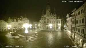 Město Liberec - Náměstí Dr. Edvarda Beneše - 7.1.2026 v 04:00 Město Liberec - Náměstí Dr. Edvarda Beneše - 7.1.2026 v 04:00