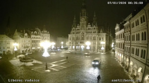 Město Liberec - Náměstí Dr. Edvarda Beneše - 7.1.2026 v 06:30 Město Liberec - Náměstí Dr. Edvarda Beneše - 7.1.2026 v 06:30