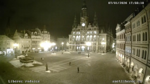 Město Liberec - Náměstí Dr. Edvarda Beneše - 7.1.2026 v 17:45 Město Liberec - Náměstí Dr. Edvarda Beneše - 7.1.2026 v 17:45