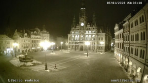 Město Liberec - Náměstí Dr. Edvarda Beneše - 7.1.2026 v 23:30 Město Liberec - Náměstí Dr. Edvarda Beneše - 7.1.2026 v 23:30