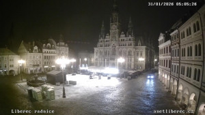 Město Liberec - Náměstí Dr. Edvarda Beneše - 31.1.2026 v 05:00 Město Liberec - Náměstí Dr. Edvarda Beneše - 31.1.2026 v 05:00