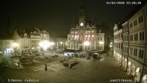 Město Liberec - Náměstí Dr. Edvarda Beneše - 31.1.2026 v 22:15 Město Liberec - Náměstí Dr. Edvarda Beneše - 31.1.2026 v 22:15