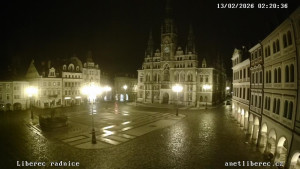 Město Liberec - Náměstí Dr. Edvarda Beneše - 13.2.2026 v 02:15 Město Liberec - Náměstí Dr. Edvarda Beneše - 13.2.2026 v 02:15