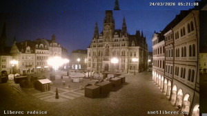 Město Liberec - Náměstí Dr. Edvarda Beneše - 24.3.2026 v 05:15 Město Liberec - Náměstí Dr. Edvarda Beneše - 24.3.2026 v 05:15