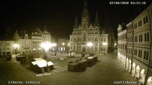 Město Liberec - Náměstí Dr. Edvarda Beneše - 7.4.2026 v 03:15 Město Liberec - Náměstí Dr. Edvarda Beneše - 7.4.2026 v 03:15