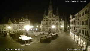 Město Liberec - Náměstí Dr. Edvarda Beneše - 7.4.2026 v 04:15 Město Liberec - Náměstí Dr. Edvarda Beneše - 7.4.2026 v 04:15