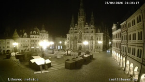 Město Liberec - Náměstí Dr. Edvarda Beneše - 7.4.2026 v 04:30 Město Liberec - Náměstí Dr. Edvarda Beneše - 7.4.2026 v 04:30