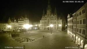 City of Liberec - Dr. Edvard Beneš Square - 1.8.2026 v 03:45 City of Liberec - Dr. Edvard Beneš Square - 1.8.2026 v 03:45