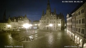 City of Liberec - Dr. Edvard Beneš Square - 1.8.2026 v 04:45 City of Liberec - Dr. Edvard Beneš Square - 1.8.2026 v 04:45