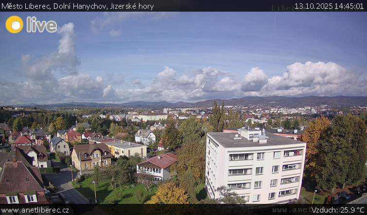 Město Liberec - Dolní Hanychov, Jizerské hory - 13.10.2025 v 14:45 Město Liberec - Dolní Hanychov, Jizerské hory - 13.10.2025 v 14:45