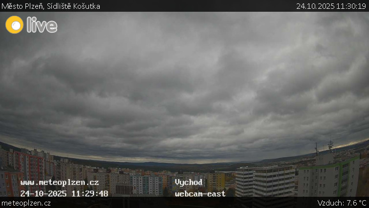 Město Plzeň - Sídliště Košutka - 24.10.2025 v 11:30 Město Plzeň - Sídliště Košutka - 24.10.2025 v 11:30