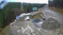 Modrá sjezdovka - dojezd k lanové dráze