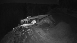 Modrá sjezdovka - dojezd k lanové dráze