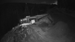 Modrá sjezdovka - dojezd k lanové dráze