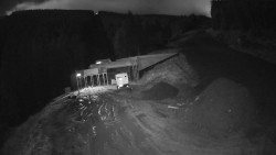 Modrá sjezdovka - dojezd k lanové dráze