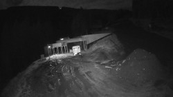 Modrá sjezdovka - dojezd k lanové dráze