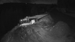 Modrá sjezdovka - dojezd k lanové dráze