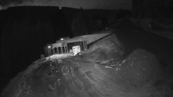 Modrá sjezdovka - dojezd k lanové dráze