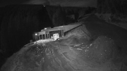 Modrá sjezdovka - dojezd k lanové dráze