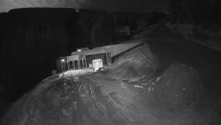 Modrá sjezdovka - dojezd k lanové dráze