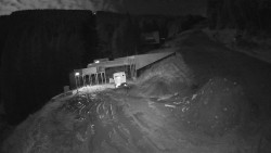 Modrá sjezdovka - dojezd k lanové dráze