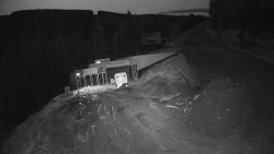 Modrá sjezdovka - dojezd k lanové dráze