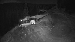 Modrá sjezdovka - dojezd k lanové dráze