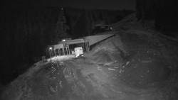 Modrá sjezdovka - dojezd k lanové dráze