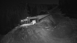 Modrá sjezdovka - dojezd k lanové dráze