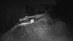 Modrá sjezdovka - dojezd k lanové dráze