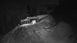 Modrá sjezdovka - dojezd k lanové dráze