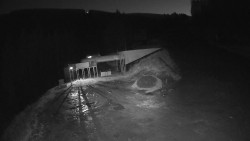 Modrá sjezdovka - dojezd k lanové dráze