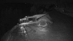 Modrá sjezdovka - dojezd k lanové dráze