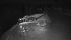 Modrá sjezdovka - dojezd k lanové dráze