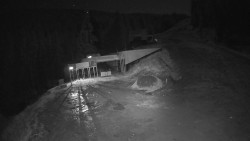 Modrá sjezdovka - dojezd k lanové dráze