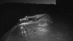 Modrá sjezdovka - dojezd k lanové dráze