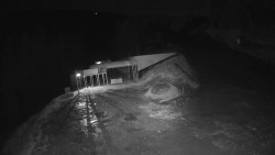 Modrá sjezdovka - dojezd k lanové dráze